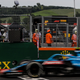 The Alpine F1 car of Esteban Ocon in Hungary